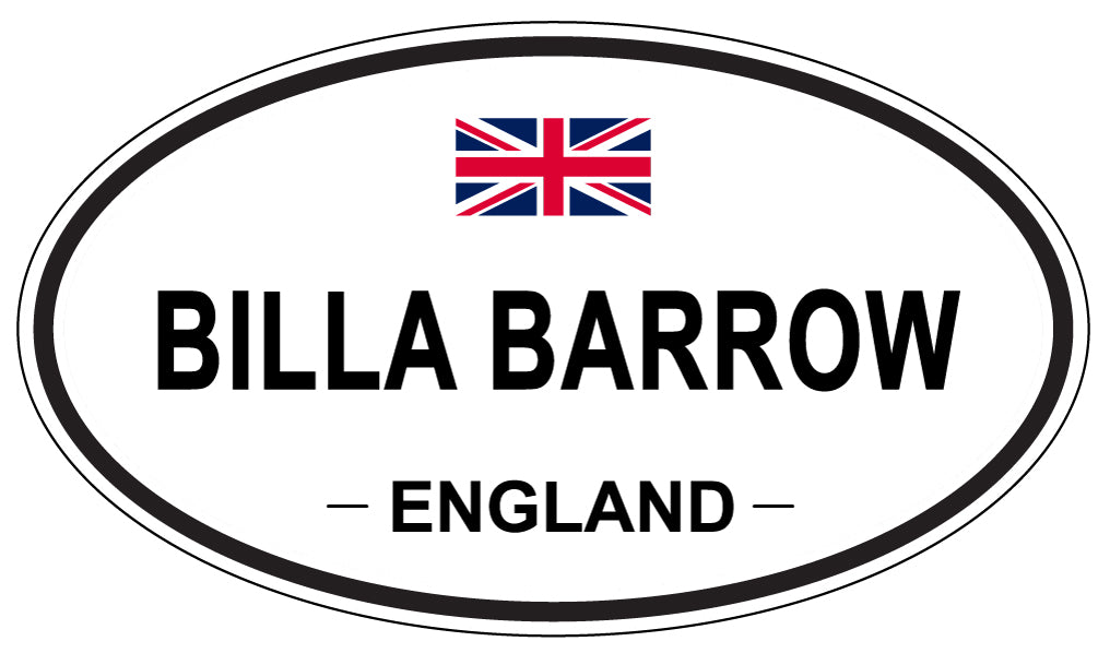 BILLA BARROW, England - Oval Magnet