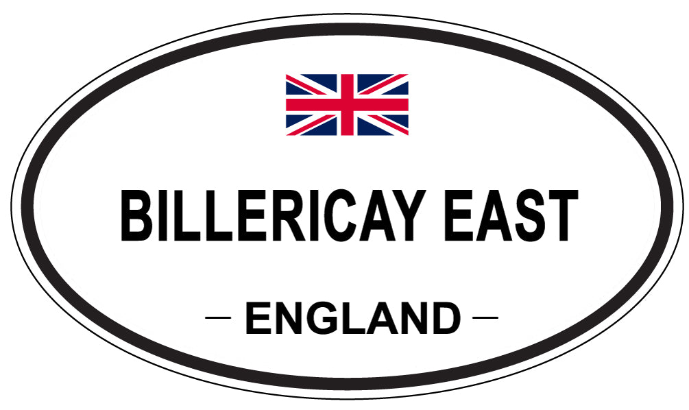 BILLERICAY EAST, ENGLAND - Oval Sticker