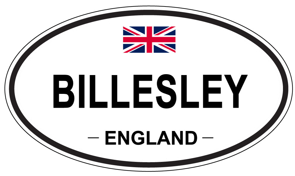 BILLESLEY, England - Oval Magnet