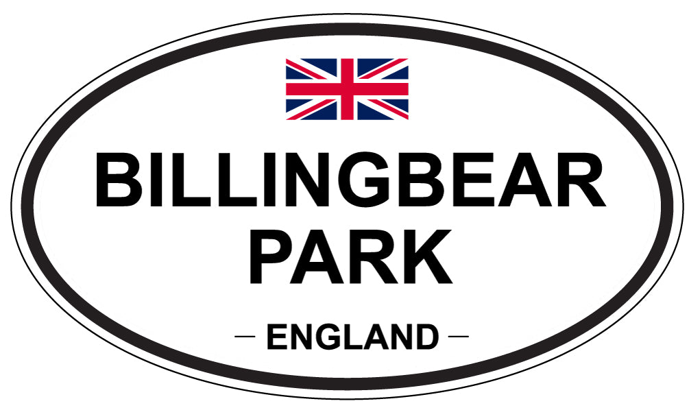 BILLINGBEAR PARK, ENGLAND - Oval Sticker