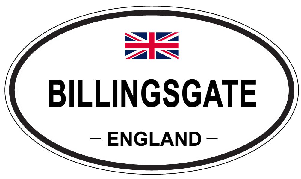 BILLINGSGATE, England - Oval Magnet