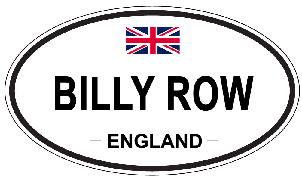 BILLY ROW, ENGLAND - Oval Sticker
