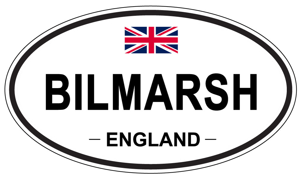 BILMARSH, England - Oval Magnet