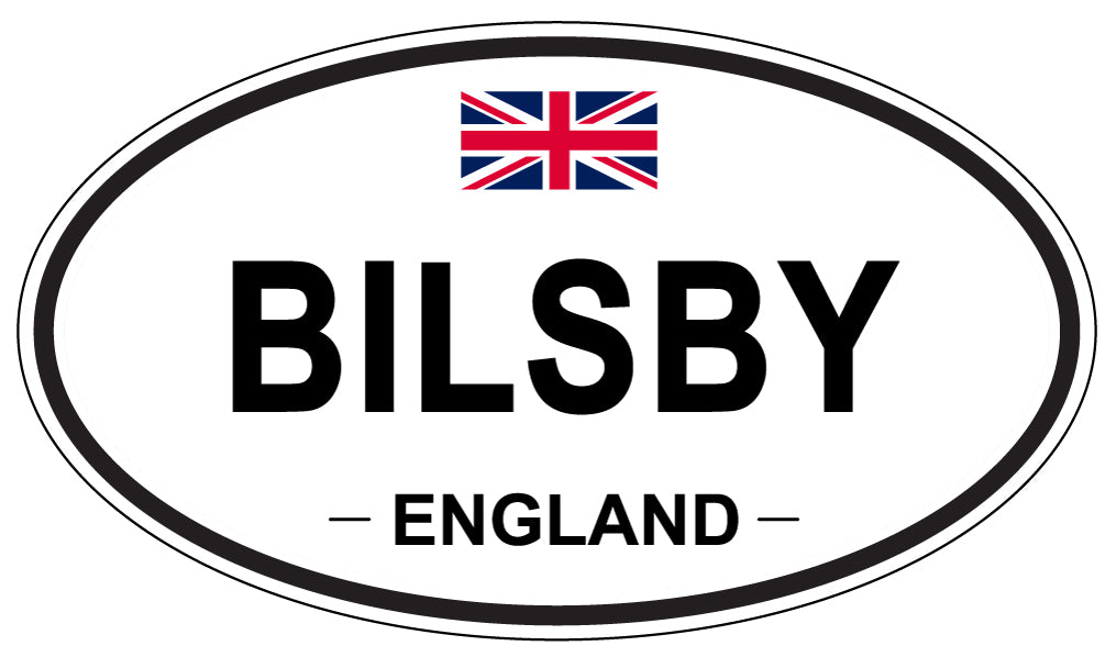 BILSBY, ENGLAND - Oval Sticker