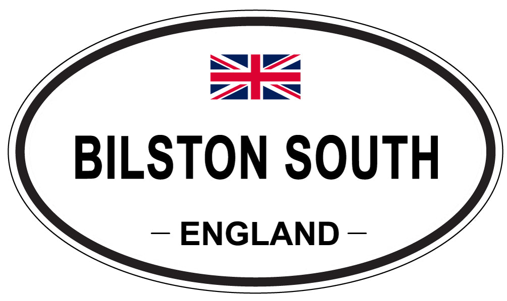 BILSTON SOUTH, ENGLAND - Oval Sticker