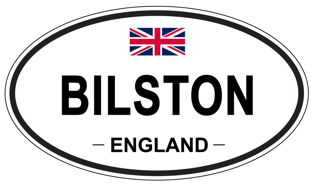 BILSTON, ENGLAND - Oval Sticker