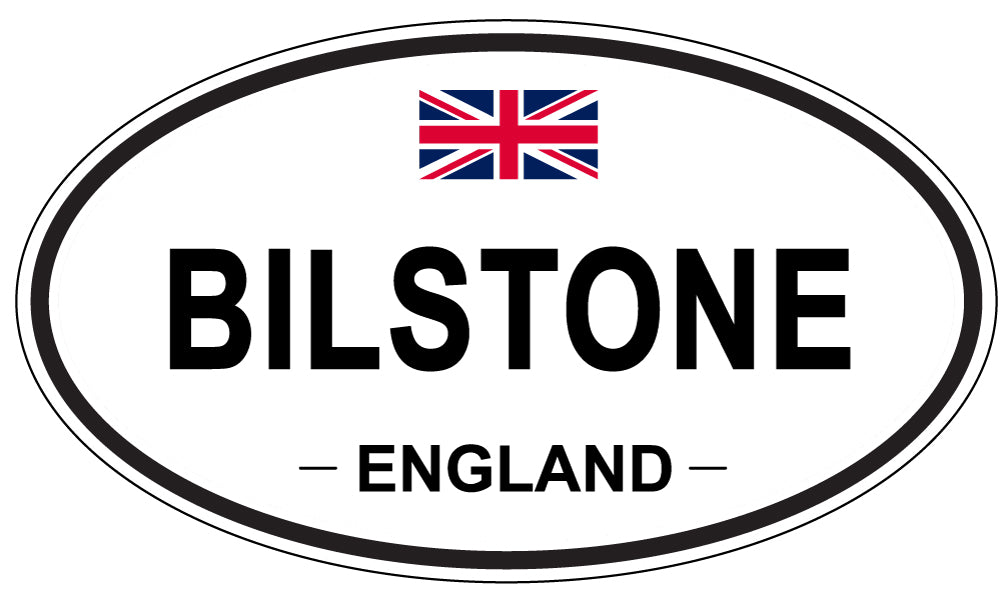 BILSTONE, ENGLAND - Oval Sticker