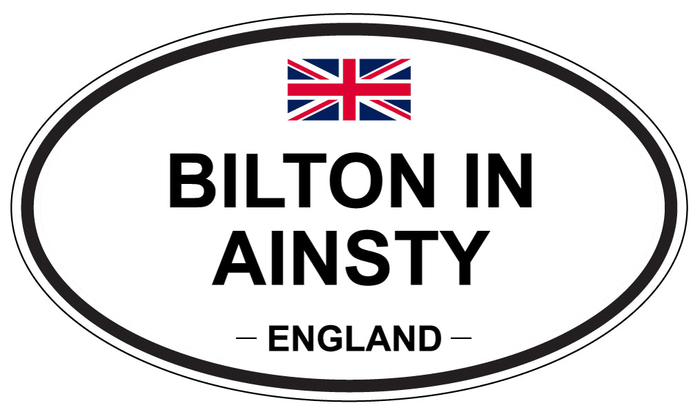 BILTON IN AINSTY, England - Oval Magnet