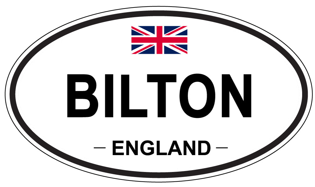 BILTON, ENGLAND - Oval Sticker
