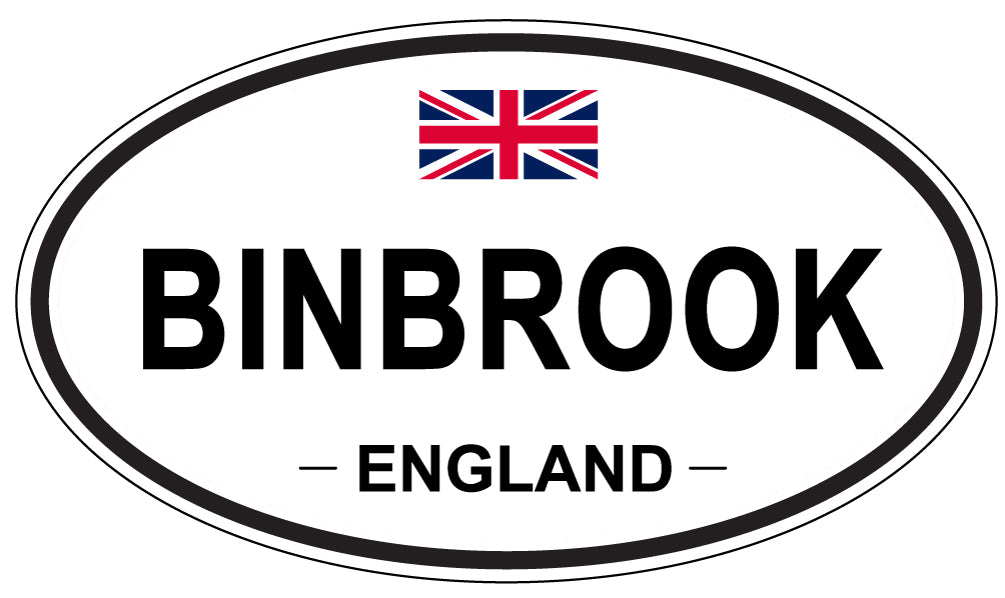 BINBROOK, ENGLAND - Oval Sticker