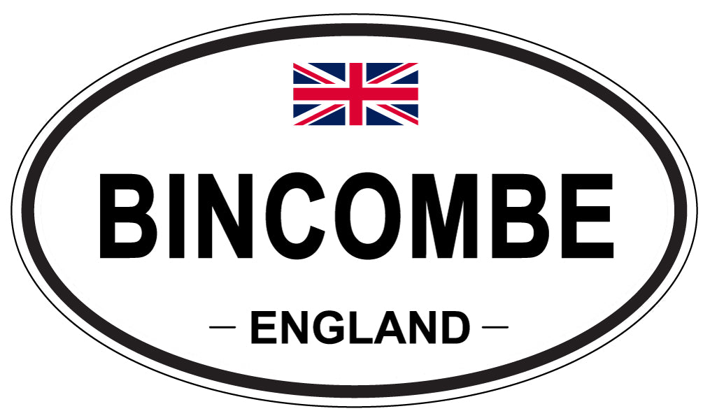 BINCOMBE, ENGLAND - Oval Sticker