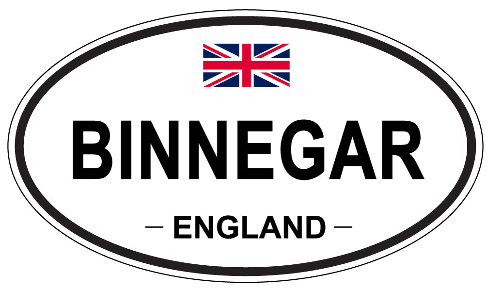 BINNEGAR, ENGLAND - Oval Sticker