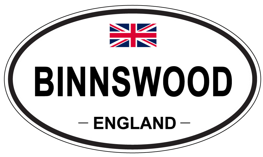 BINNSWOOD, ENGLAND - Oval Sticker