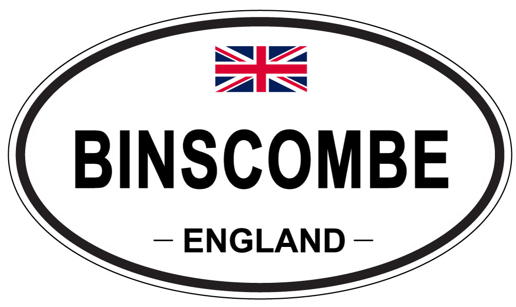 BINSCOMBE, ENGLAND - Oval Sticker