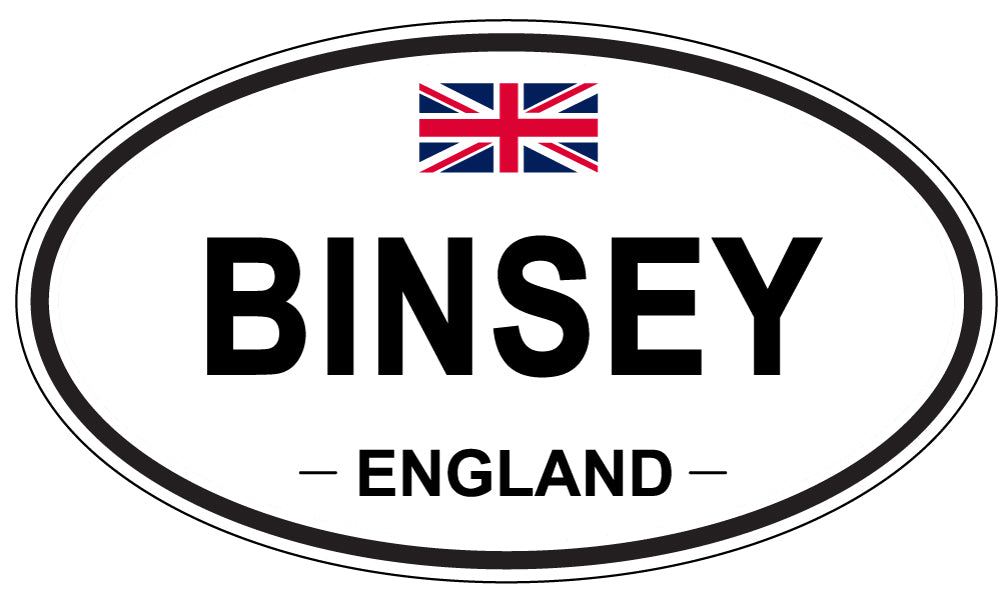 BINSEY, ENGLAND - Oval Sticker