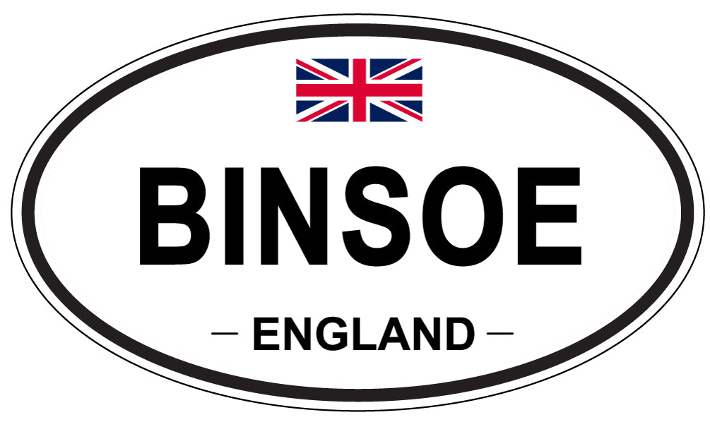 BINSOE, ENGLAND - Oval Sticker