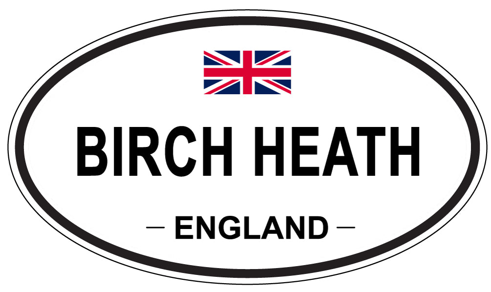 BIRCH HEATH, ENGLAND - Oval Sticker