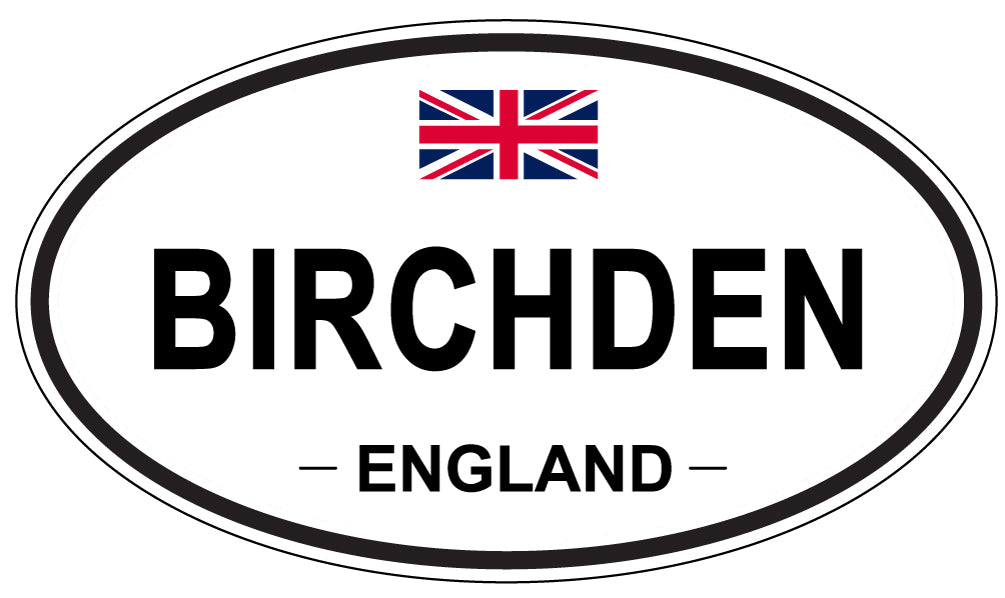 BIRCHDEN, ENGLAND - Oval Sticker