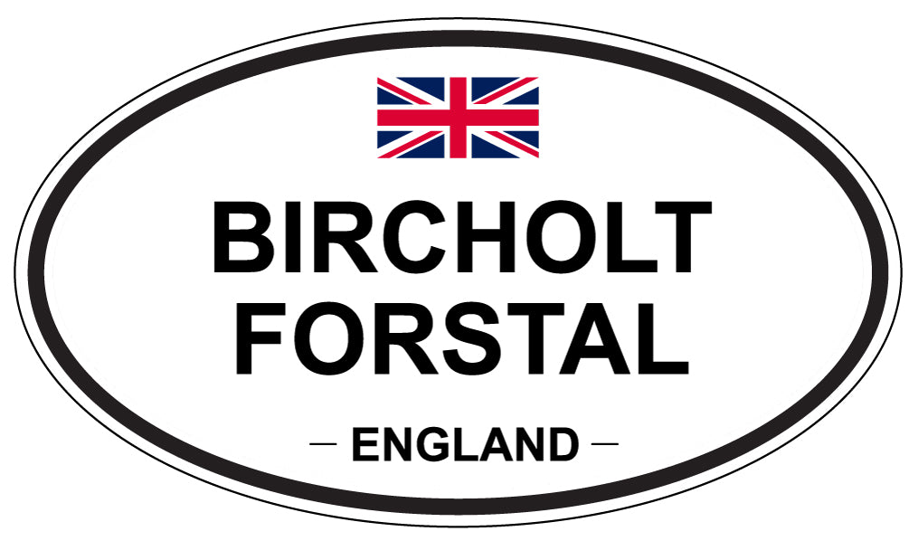 BIRCHOLT FORSTAL, ENGLAND - Oval Sticker