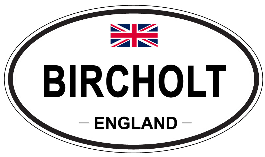 BIRCHOLT, ENGLAND - Oval Sticker