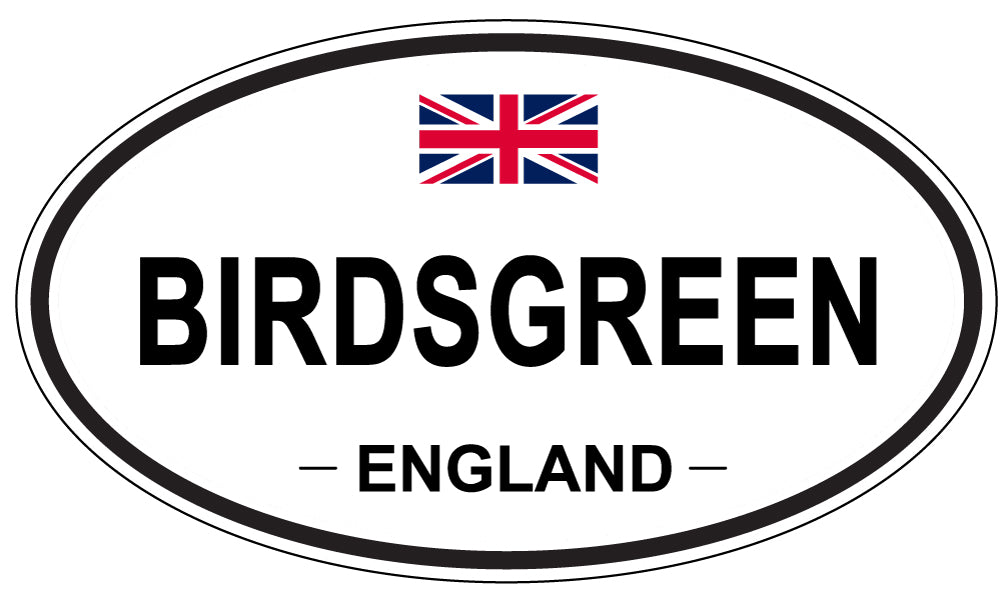 BIRDSGREEN, ENGLAND - Oval Sticker