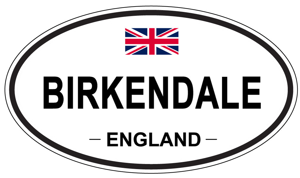 BIRKENDALE, ENGLAND - Oval Sticker