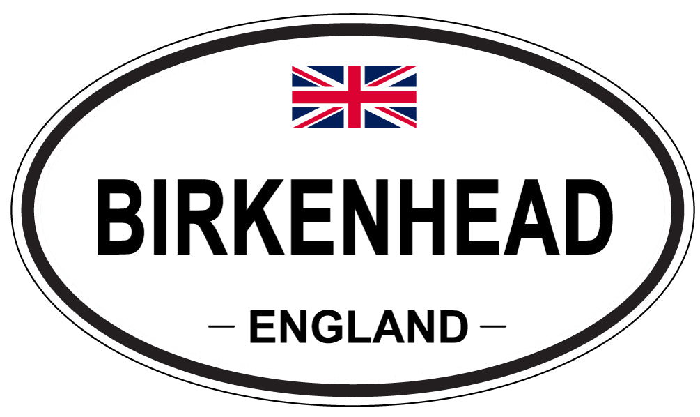 BIRKENHEAD, ENGLAND - Oval Sticker
