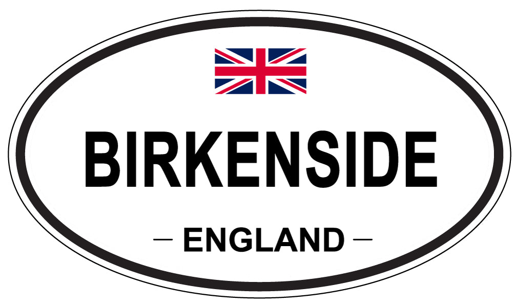 BIRKENSIDE, ENGLAND - Oval Sticker