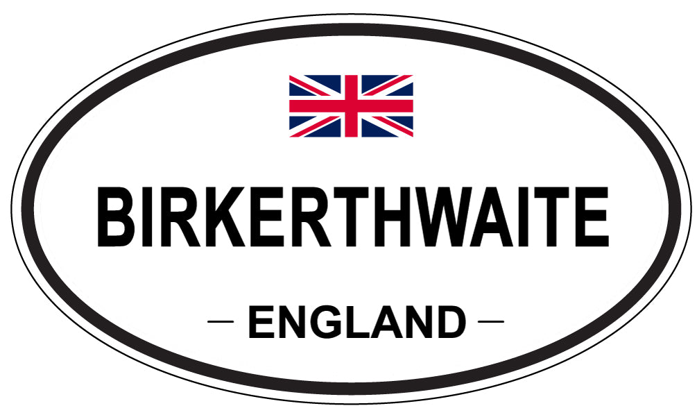 BIRKERTHWAITE, ENGLAND - Oval Sticker