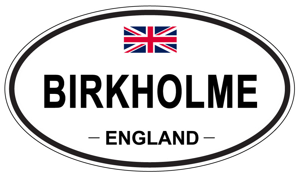 BIRKHOLME, ENGLAND - Oval Sticker