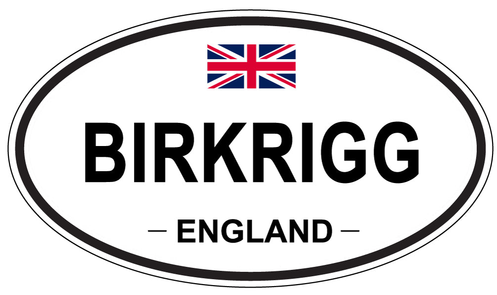 BIRKRIGG, ENGLAND - Oval Sticker