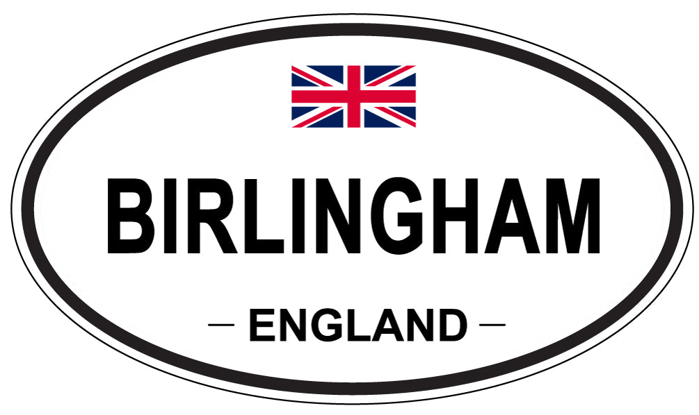 BIRLINGHAM, ENGLAND - Oval Sticker