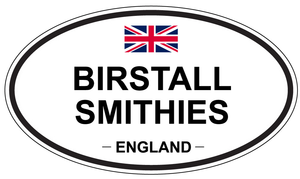 BIRSTALL SMITHIES, ENGLAND - Oval Sticker