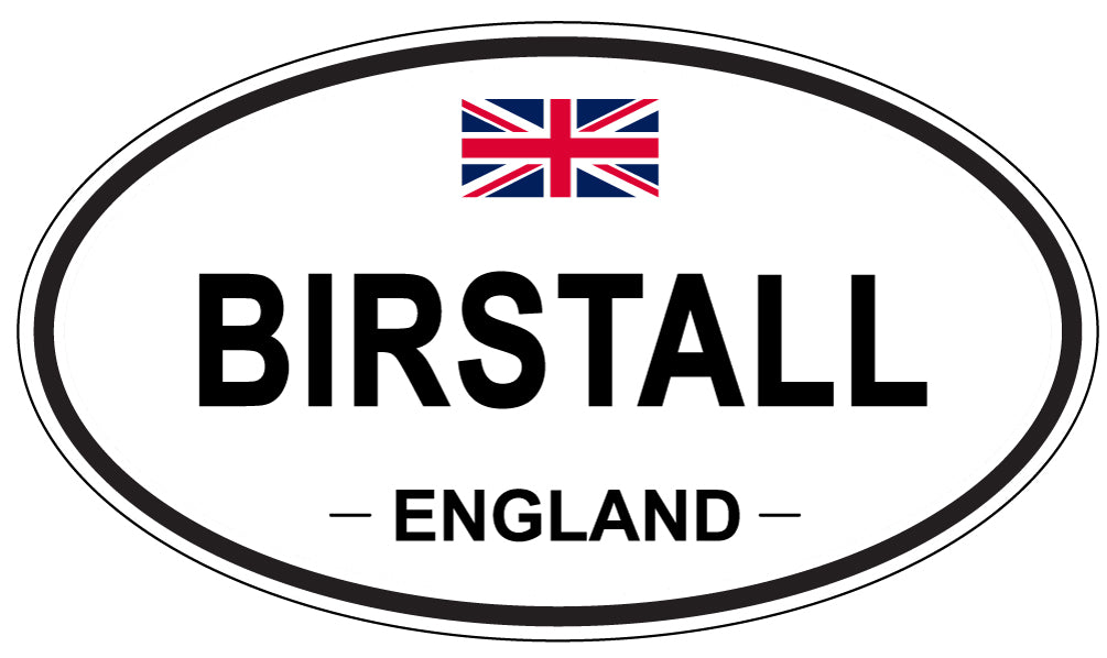 BIRSTALL, ENGLAND - Oval Sticker