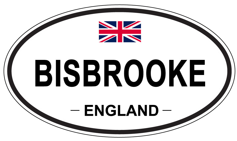 BISBROOKE, ENGLAND - Oval Sticker