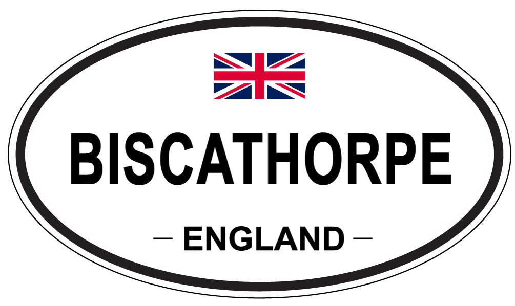 BISCATHORPE, ENGLAND - Oval Sticker