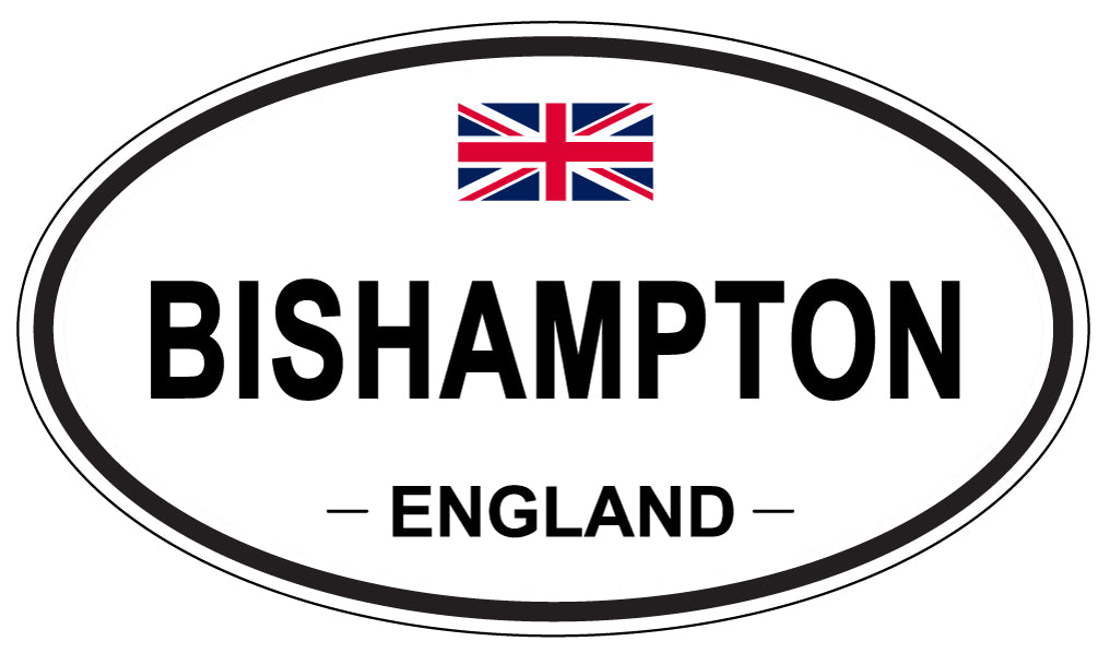 BISHAMPTON, ENGLAND - Oval Sticker