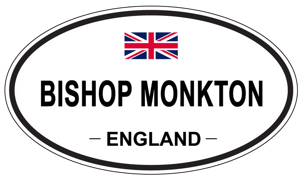 BISHOP MONKTON, ENGLAND - Oval Sticker