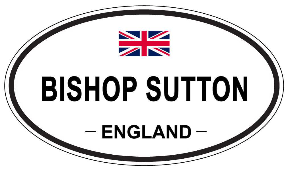 BISHOP SUTTON, ENGLAND - Oval Sticker