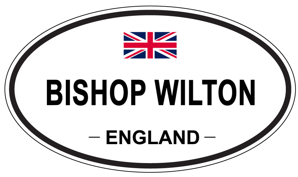 BISHOP WILTON, ENGLAND - Oval Sticker