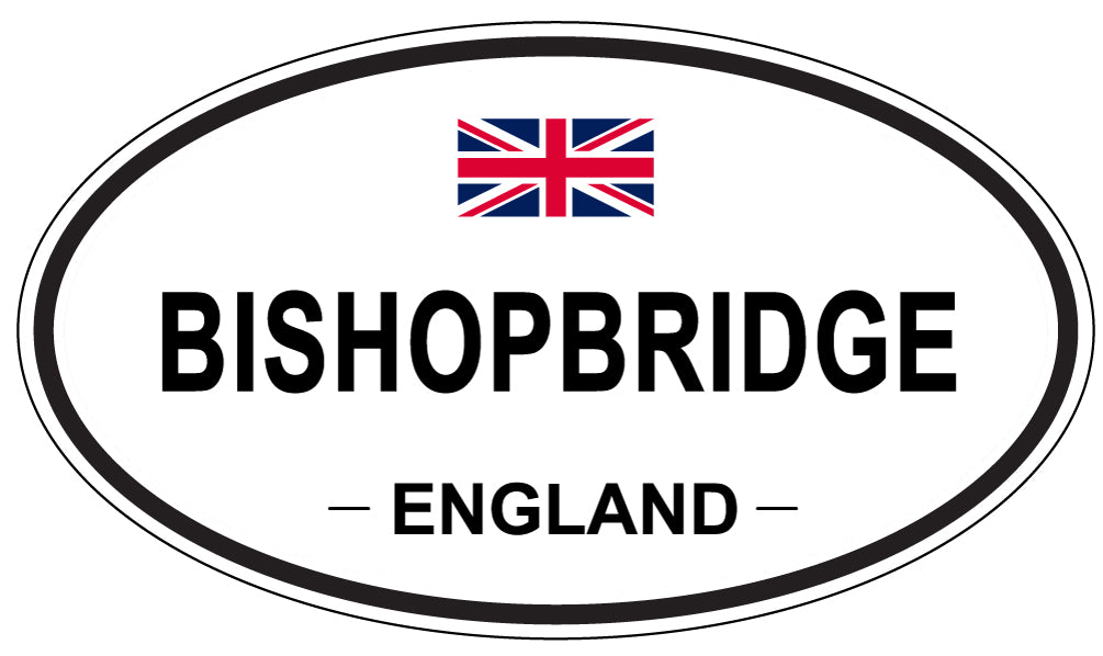 BISHOPBRIDGE, ENGLAND - Oval Sticker