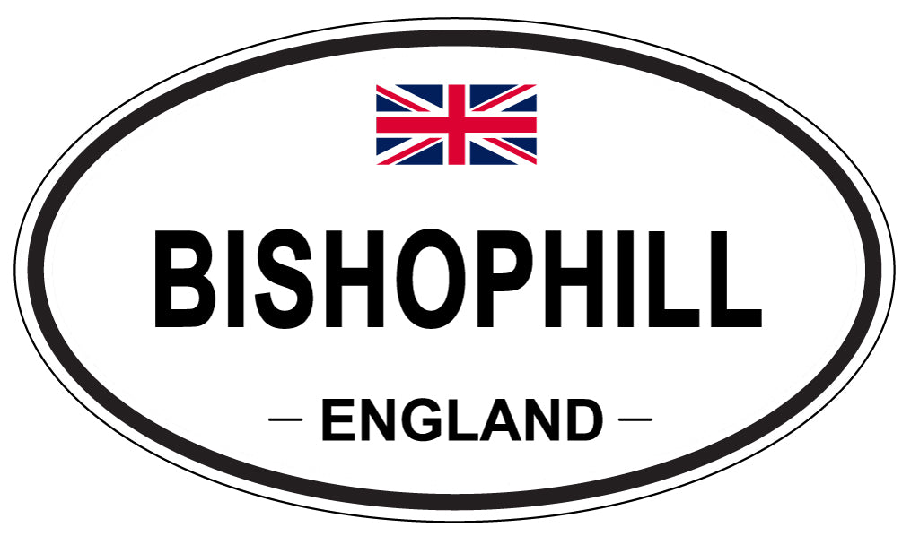 BISHOPHILL, ENGLAND - Oval Sticker