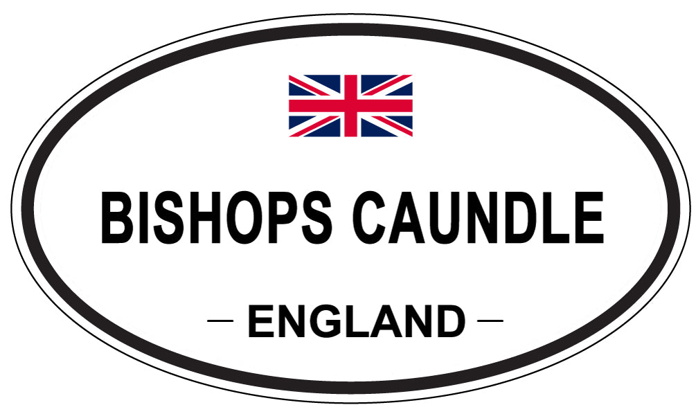 BISHOPS CAUNDLE, ENGLAND - Oval Sticker