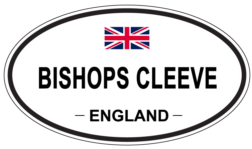 BISHOPS CLEEVE, ENGLAND - Oval Sticker