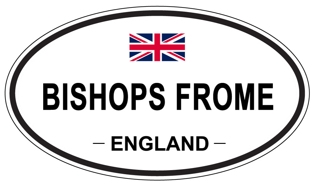 BISHOPS FROME, ENGLAND - Oval Sticker