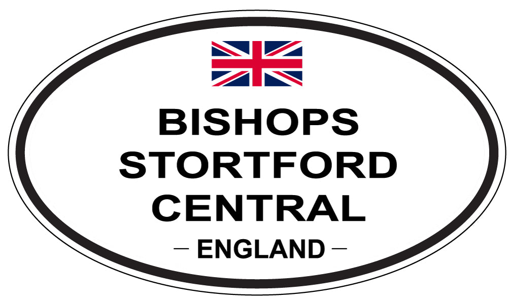 BISHOPS STORTFORD CENTRAL, ENGLAND - Oval Sticker