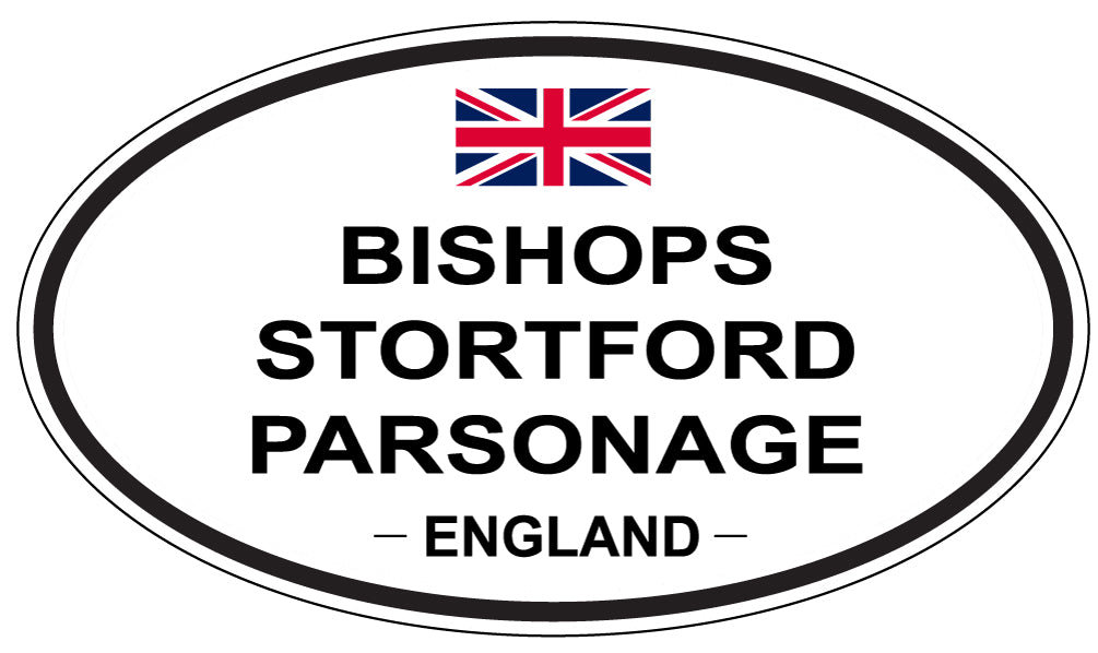 BISHOPS STORTFORD PARSONAGE, ENGLAND - Oval Sticker