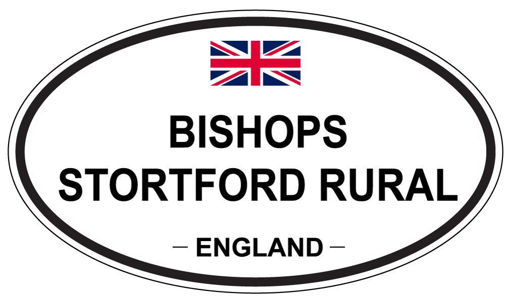 BISHOPS STORTFORD RURAL, ENGLAND - Oval Sticker