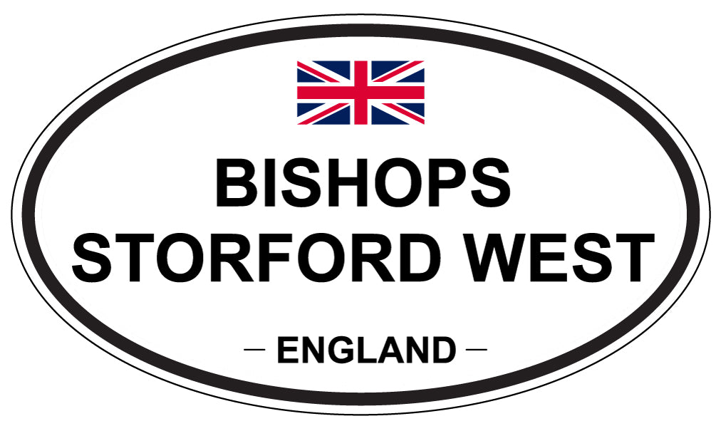 BISHOPS STORTFORD WEST, ENGLAND - Oval Sticker