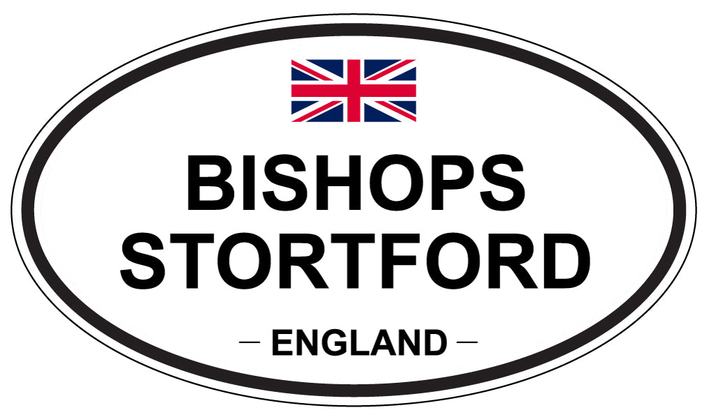 BISHOPS STORTFORD, ENGLAND - Oval Sticker
